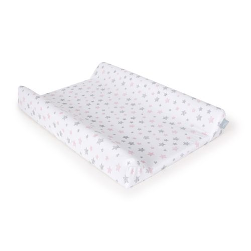 Ceba pamut pelenkázólap huzat (50*70-80) Sötét szürke-Pink csillagos 2db/csomag