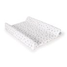 Ceba pelenkázólap huzat pamut (50x70-80) 2db/csomag világosszürke   szürke csillagos