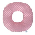 Ceba szülés utáni ülőpárna - Fánk pöttyös fehér-málna