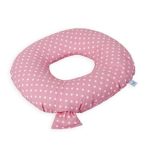 Ceba szülés utáni ülőpárna - Fánk pöttyös fehér-málna