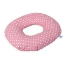 Ceba szülés utáni ülőpárna - Fánk pöttyös fehér-málna