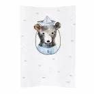 Ceba pelenkázó lap puha 2 oldalú 50x70cm COSY  Watercolor maci csákós