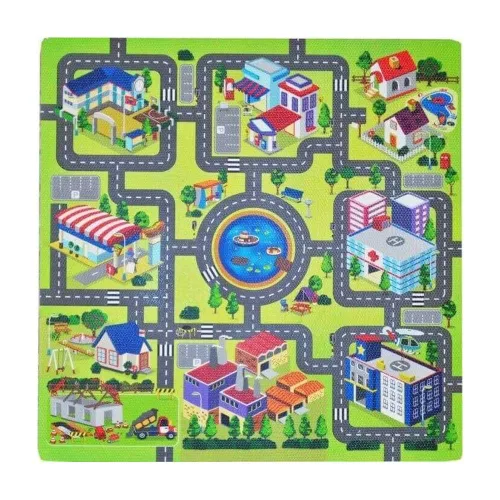 Habszivacs padló puzzle nagyváros 9 darabos