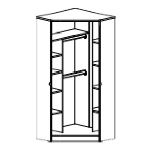 Faktum sarokszekrény Mia Fehér