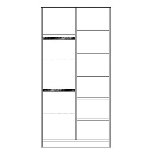 Faktum szekrény Alda Classic 2 osztású