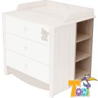 Todi nyitott polc Teddy a pelenkázó toldalék alá