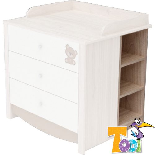 Todi nyitott polc Teddy a pelenkázó toldalék alá