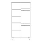 Faktum szekrény Colette Antracit 2 osztású