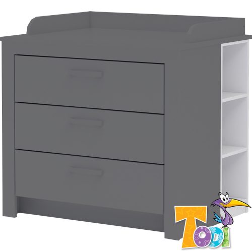 Todi nyitott polc White Bunny a pelenkázó toldalék alá