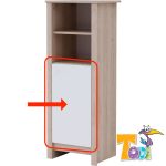 Todi ajtó Classic keskeny nyitott polcos szekrényhez