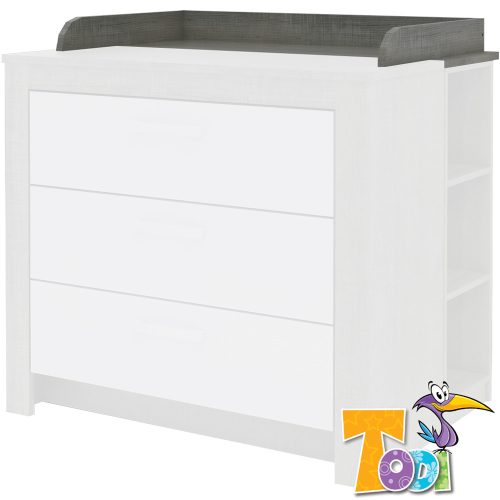 Todi pelenkázó toldalék Cube2 3 fiókos komódhoz