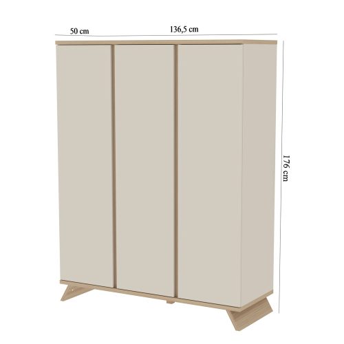 Faktum szekrény Sienna Cashmere 3 osztású