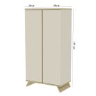 Faktum szekrény Sienna Cashmere 2 osztású