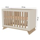 Faktum kiságy Sienna Cashmere átalakítható 60x120cm