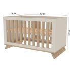 Faktum kiságy Sienna Cashmere átalakítható 70x140cm