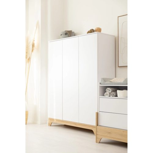 Faktum szekrény Lumina White 3 osztású