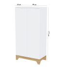 Faktum szekrény Lumina White 2 osztású