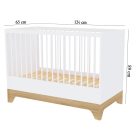 Faktum kiságy Lumina White átalakítható 60x120cm