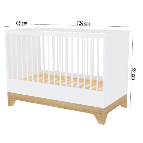 Faktum kiságy Lumina White átalakítható 60x120cm