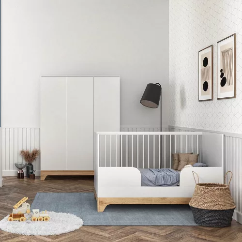Faktum kiságy Lumina White átalakítható 70x140cm