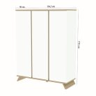 Faktum szekrény Sienna White 3 osztású