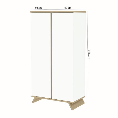 Faktum szekrény Sienna White 2 osztású