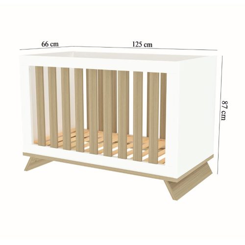 Faktum kiságy Sienna White átalakítható 60x120cm