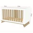 Faktum kiságy Sienna White átalakítható 70x140cm