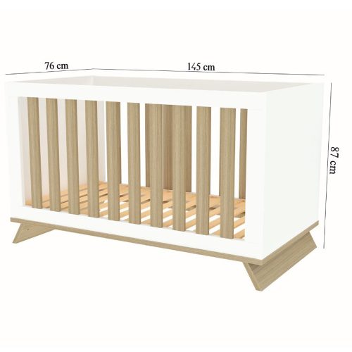 Faktum kiságy Sienna White átalakítható 70x140cm