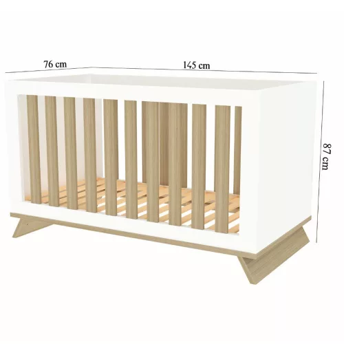 Faktum kiságy Sienna White átalakítható 70x140cm