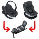 BeSafe iZi Modular System I-Size 61-105 cm 3 részes iZi Modular Base iZi Go Modular X2 iZi Modular A X1 Anthracite Mesh