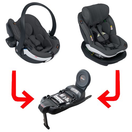 BeSafe iZi Modular System I-Size 61-105 cm 3 részes iZi Modular Base iZi Go Modular X2 iZi Modular A X1 Anthracite Mesh