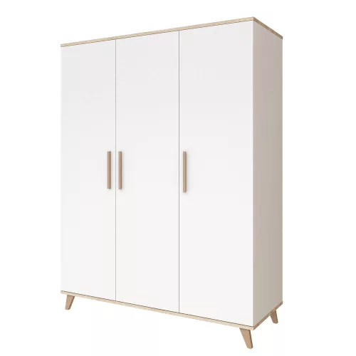 Faktum szekrény Flip White and Oak 3 osztású