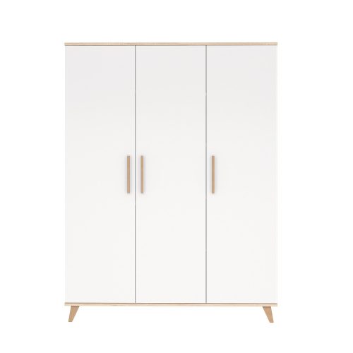 Faktum szekrény Flip White and Oak 3 osztású