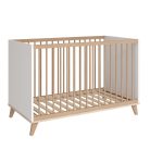 Faktum kiságy Flip White and Oak 60x120cm