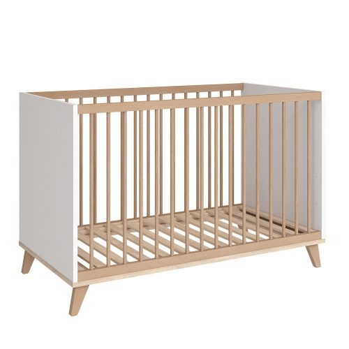 Faktum kiságy Flip White and Oak 60x120cm