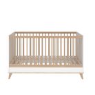 Faktum kiságy Flip White and Oak 70x140cm