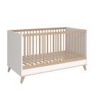 Faktum kiságy Flip White and Oak 70x140cm