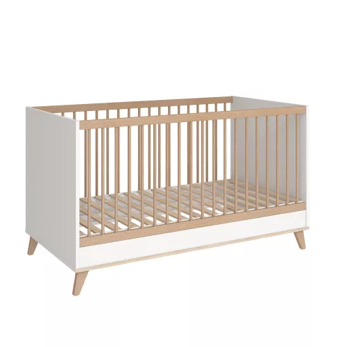 Faktum kiságy Flip White and Oak 70x140cm