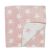 Soffi Babatakaró plüss dupla rózsaszín-fehér csillagos 75x100cm