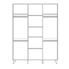 Faktum szekrény Colette Antracit 3 osztású