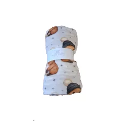 Soffi Baby takaró plüss dupla bézs hörcsög 75x100cm
