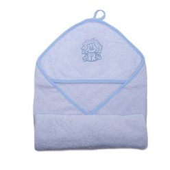 Stella fürdőlepedő hímzett 80x80 kék oroszlán