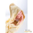 Stella fürdőlepedő hímzett 80x80cm sárga oroszlán