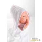 Stella fürdőlepedő hímzett 110x110 fehér bari