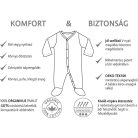 Kenguru Gold hosszú ujjú rugdalozó pamut Elölpatentos mogyoró 62