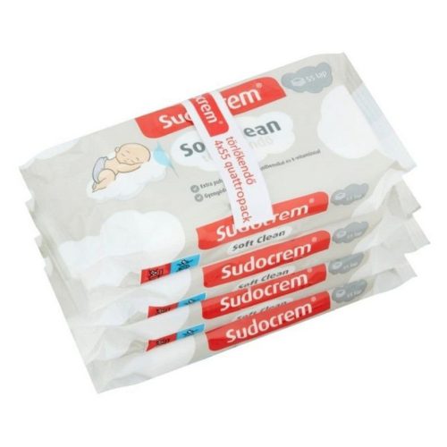 Sudocrem törlőkendő soft clean 4x55db-os