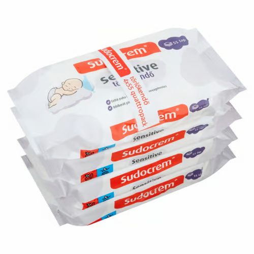 Sudocrem törlőkendő sensitive 4x55db-os