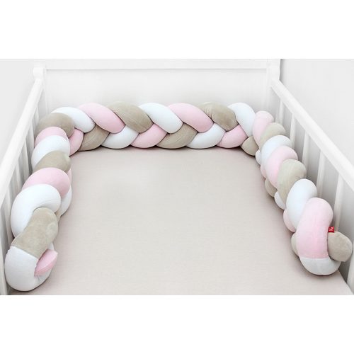 Scamp rácsvédő fonott 180cm Fehér-Bézs-Rózsaszín RFT001 180CM