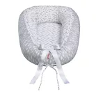 Scamp babafészek kókuszbetétes Little Clouds White Grey BF001
